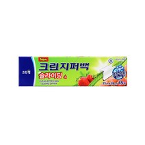 크린랲 대용량 슬라이딩 지퍼백 대 27cm X 28cm 45매, 1개