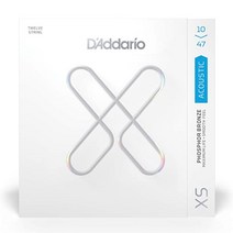 다다리오 XSAPB1047-12 코팅 12현 통기타줄 010-047 XS 포스포브론즈, 단품