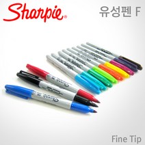 샤피 버튼식 유성펜 파인팁 1mm 낱개, 1개, 오렌지