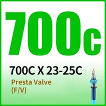 FOSS Anti-Puncture 자전거 튜브 Schrader Presta 고무 내부 타이어 자전거 카메라 700c/20/24/26/27.5/29 인치 타이어 도로 MTB, 700Cx23-25C FV, CHINA