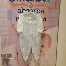 [압소바] 봄 /간절기에 입기 좋은 두께감의 실내 우주복 /봄에 입기 딱 좋은 상큼한 컬러감 /75부터 발싸개 없는 디자인 /헤어밴드까지 세트로*헤라플우주세트*