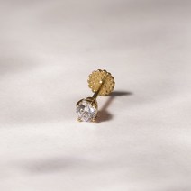 쥬넬 14K피어싱 눈부시게 반짝이는 큐빅 라블렛 피어싱