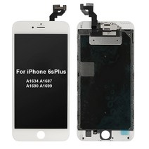 액정lcd 풀 세트 어셈블리 전체 화면 교체 iPhone 6 6S 7 8 Plus LCD 디스플레이 터치 스크린 전면 카메라 전화 수신기 아이폰 호환 수리 교체용 부품, [08] 6S Plus White