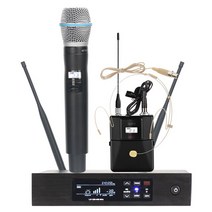 마이크 방송용마이크 블루투스마이크 노래방마이크 QLXD4 BETA87A (메탈 포켓 포함) UHF 디지털 다이버시, 01 BETA87A 640-664Mhz
