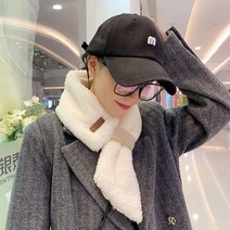 쁘띠 뽀글이 니트 너음 페이크퍼 목도리 겨울 여성 머플러