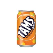 탄산 음료 탐스 제로 오렌지 355ML 1박스 24캔