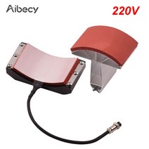 열프레스기 전사기 종이 티셔츠 로고 Aibecy-모자 캡 프레스 매트 패드 가열 전송 부착 실리카겔 5.5x3 인, 02 220V