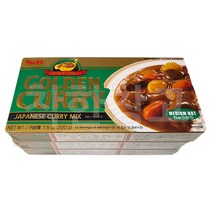 E 에스비 골든카레 중간맛 220g x 3 커리 재패니즈, 1세트