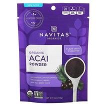 [Navitas Organics] 네비타스 올가닉스 오가닉 아사이 파우더 분말 가루 4온스 113g, 4 oz