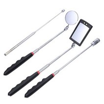 4pcs 마그네틱 픽업 도구 텔레스코핑 8lb1lb 픽업 스틱 및 led 라이트 자동차 액세서리가 포함된 360 회전 검사 미러, 그림과 같이