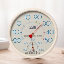원형 벽걸이 온도계 습도계(화이트) 온습도측정기 온습도시계 실내온도계 온도축정기 온습도계 온도계습도계 아날로그온습도계 습도기 습도계 벽, 1