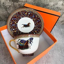 예쁜 그릇 도자기 다기 조각상 생활 꽃병 소품 고급 티 컵과 접시 2 개 세트 파인 본 차이나 커피 컵 골든 핸들 로얄 파티 에스프레소 머그잔 파스타, 6