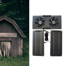 100w 12v 태양열 배기 팬 공기 추출기 double ventilator solar panelpowered fan for dog 치킨 하우스 온실 rv