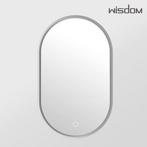 [위즈덤]액상아크릴 타원형 LED 거울 WD-2932-2, 단품
