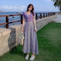 여성 유행 여름 치마 스커트 꽃무늬 자가드 바스락 키작녀롱 맬빵청치마 오간자 튤립 햅번 데님 항아리치마 생지네님 풀 청치마바지 롱청치마코디 스판청치마 샤샤 체크 화이트데님 앞트임청