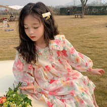 더사랑이 쉬폰플라워원피스