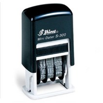 샤이니 일부인 S-300 자동 구문 스탬프 날짜 도장, 청색