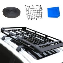 루프바스켓 루프랙 차량용 루프탑 캐리어 루프렉, 화이트, 1.8m+일반가로바