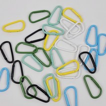 부자재 키링 컬러 6COLOR 카라비너, 핑크