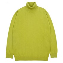 커스텀어클락 코튼100 소프트 베이직 터틀넥 니트 아보카도 COOSKT006AVOCADO SOFT BASIC TURTLENECK KNIT AVOCADO
