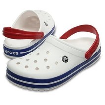 픽스키즈 크록스 CROCS 크록밴드 클로그 성인 White/Blue Jean 화이트/블루진 CJSP22U03160 뉴코아괴정점