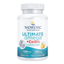 [Nordic Naturals] 얼티메이트 오메가 + 코엔자임Q10 1280mg EPA 650DHA 450+100mg 코엔자임Q10 60젤, 1개, 기본
