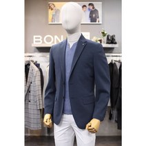 본 BON 코발트 네이비 솔리드 실켓 캐주얼 자켓 BN0MEA212 NY