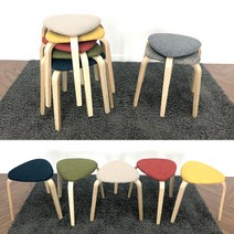 이케아 KYRRE 쉬레 쿠션패브릭스툴/의자/간이의자/보조의자/원목스툴/화장대의자/쿠션의자, 비카_내츄럴