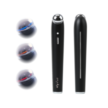 LED 온열 진동 눈주름마사지기 눈가주름 눈밑 지방 재배치 얼굴마사지기 UK102, 블랙
