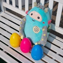 [PJF신상품] 딩동댕 공룡알 캔디박스 35cm 뚜앙 인형 선물세트, 쿠팡 파주친구 공룡알블루세트