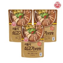 [오뚜기] 서울식 쇠고기 보양탕 500g x 3, 없음