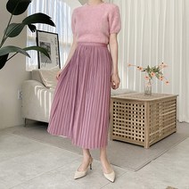노고민 밴딩 플리츠 스커트