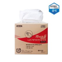 유한킴벌리 와이프올 L25 3겹 300매 1박스 대형 에어포켓 원단