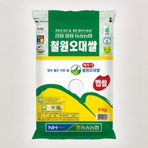 2022년 철원동송오대쌀 4kg 10kg 20kg 백미 햅쌀 맛있는 쌀, 22년 철원동송오대 4kg