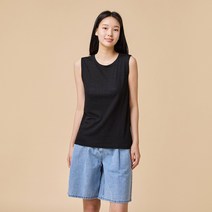 [JAJU/자주] 여 프렌치 리넨 민소매_블랙