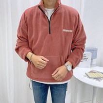 애드매이브 남자 후리스 커플 반집업 오버핏 뽀글이 아노락 맨투맨 4컬러