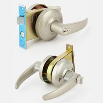 간편설치 열쇠형 표준규격 현관 손잡이 인테리어 철문 매장 학교 문고리 업소용 레버, 9000L그레이 상자통로