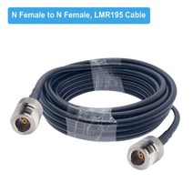 N 남성 N 남성 낮은 손실 LMR195 케이블 확장 안테나 4G LTE 셀룰러 증폭기 휴대 전화 신호 부스터 와이파이 리피터, N Female to N Female|30M