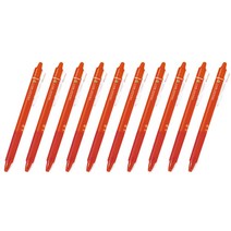 파이롯트 프릭션 볼 노크 볼펜 0.5mm LFBK-23EF-ME, 오렌지, 10개