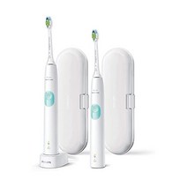 필립스 PHILIPS Sonicare HX6807/35 전동 칫솔 음파 화이트 2개 팩 150576