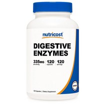 Nutricost 효소 프로테아제 아밀라제 리파제 해외, 3개