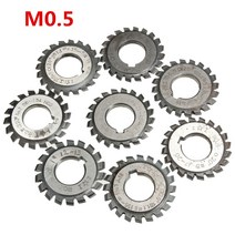 목공 트리머 보링기 모듈 0.5 PA20 도 보어 16mm #1-8 HSS 인벌 류트 밀링 커터 절삭 공구 고속 스틸, 04 5