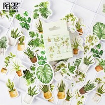 다꾸 핑크 퍼플 러브 소재 스티커 미적 스크랩북 46 개 노트북 문구 용품 포장, [07] 45PCS