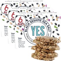 YESbar 스낵 바 블랙 세서미 씨 솔트, 18개입, 40g