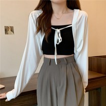 허니데일 베이직 볼레로 크롭 가디건