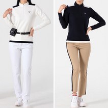 겨울 여성 골프 연습복 복장 반 목 티 셔츠 골프복 웨어 상의