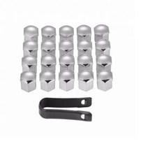 17 19 21MM 자동차 차량용 타이어 나사 캡 볼보 S40 S60 S70 S80 S90 V40 V50 V60 V90 XC60, 06 은_03 21mm