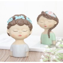 루고코리아 홈 데코 사람 미니어처 피규어 소품 봄의 아이들, 봄의 아이들 옐로우