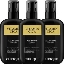 크리크 비타민 시카 남자 올인원 로션 180 ML x 3개 미백 주름개선 향 좋은 지성용 스킨 청소년부터 중년 기초 화장품 22년 12월 2일 생산 제품, 180ml