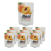 더리얼 한입 반건조 말랑 복숭아 60g x10 식사대용 건강간식, 말랑복숭아 10팩